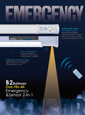 Fanxstars innovativa nödbelysningslösning: Bridgelux K24 2-i-1 intelligent nöd-LED-drivenhetsströmförsörjning